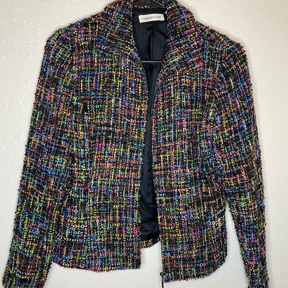 Cold Water Creek zipper blazer